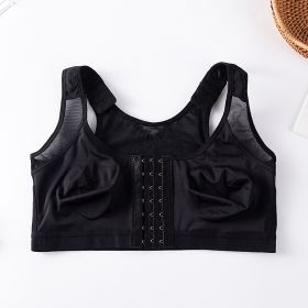 Front Closure Sports Bra For Women (Option: Black-XL)