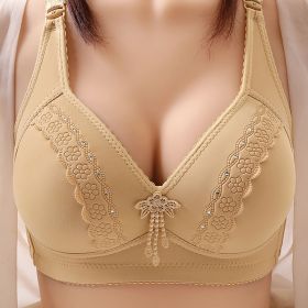 Anti-sagging Accessory Breast Push Up Bra Women's Underwear (Option: 42to95C-Apricot)