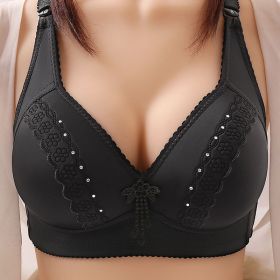 Anti-sagging Accessory Breast Push Up Bra Women's Underwear (Option: 42to95C-Black)