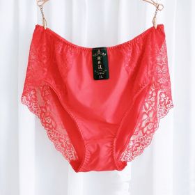 Plus-sized Plus-sized Women's Underwear (Option: Red-L)