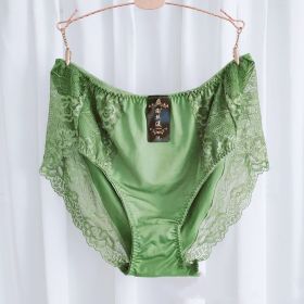 Plus-sized Plus-sized Women's Underwear (Option: Green-LL)