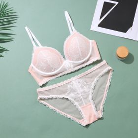 French Mesh Stitching Summer Underwear (Option: White-S)