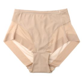 European And American Mid-waist Women's Briefs (Option: Skin Color-M)