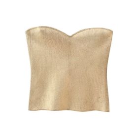 Women's Underwear-style Knitted Top (Option: Golden Yellow-XS)