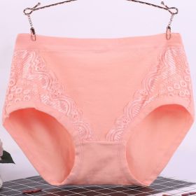 Women's Cotton Breathable Plus Size High Elastic Underwear (Option: Dried Shrimp Powder-XL)