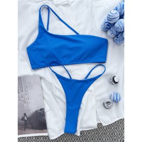 European And American Sexy Beach Bikini Swimsuit For Women (Option: Blue-M)