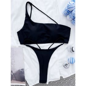 European And American Sexy Beach Bikini Swimsuit For Women (Option: Black-M)