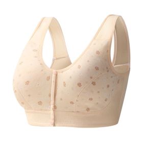 Women's Soft Cotton Vest Bra (Option: Complexion-44or100)